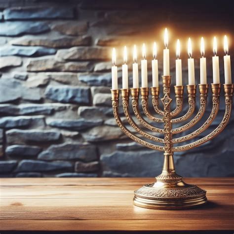 Premium Ai Image Photo Jewish Religious Holiday Hanukkah With Holiday