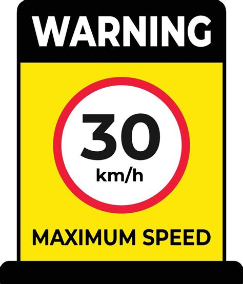 30 Km Per Hour Maximum Speed Limit Traffic Sign Illustration 50664730 Vector Art At Vecteezy