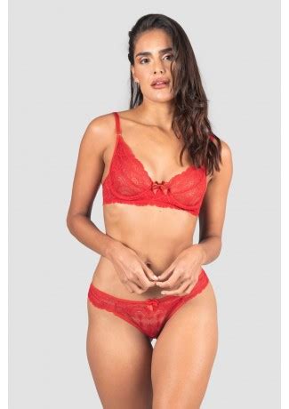 Conjunto Lingerie Cropped Vinho Ref P04 7 E Kaisan