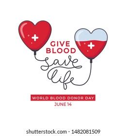 Give Blood Save Life Poster Vector Stock Vector Royalty Free