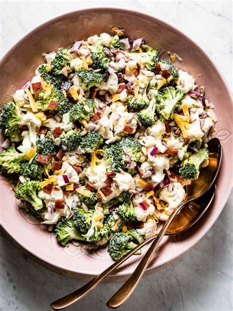 Broccoli Cauliflower Salad - Foolproof Living