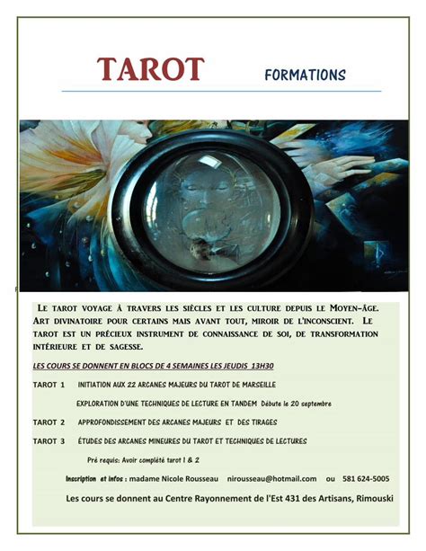 PDF TAROT FORMATIONS Rayonnementdelest Comrayonnementdelest