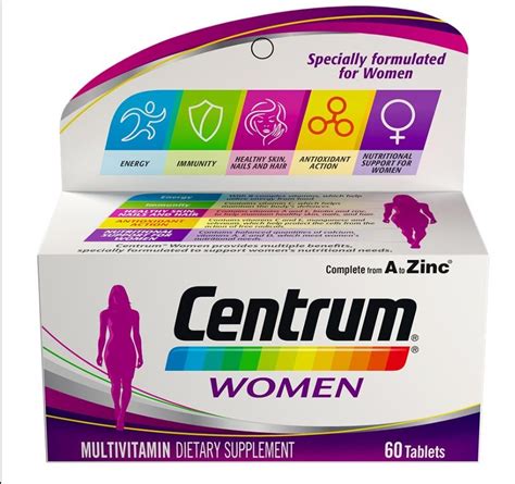 Centrum Women Multivitamins 60 Tablets Increases Energy Supports Immune Health Dr Nutrition Ksa