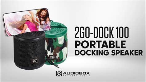 Audiobox 2go Dock 100 Bluetooth Portable Speaker With Phone Docking Youtube