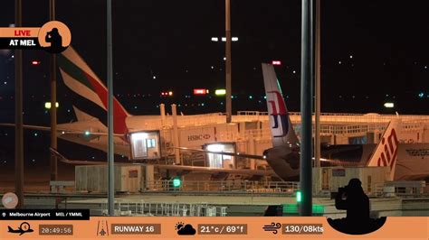 Live Plane Spotting At Melbourne Airport Australia With Inaugural