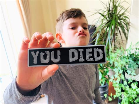 Roblox Doors Game Inspired You Died Bookmark And Plaque 3d Etsy