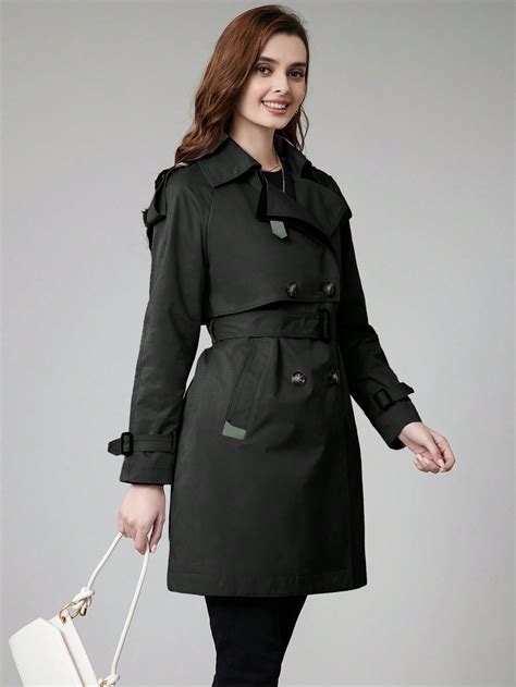 MIEGOFCE Double Breasted Belted Trench Coat SHEIN USA