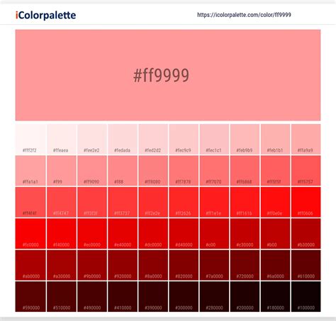 Rubber Radish Color Ff9999 Information Hsl Rgb Pantone