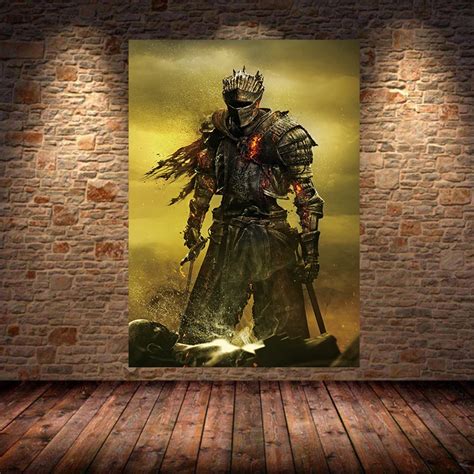 Nieoprawione Plakat Z Gry Ozdobny Obraz Dark Souls Na Olej Na P Tnie