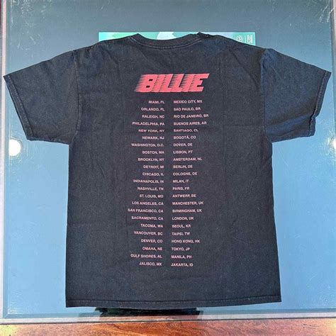 Billie Eilish World Tour T Shirt Gem