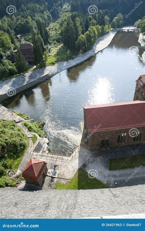 Vieille Centrale Lectrique Hydraulique Image Stock Image Du