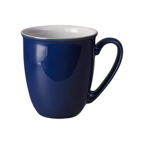 Denby 11 Oz Elements Dark Blue Coffee Beakermug Eldb 116 The Home Depot