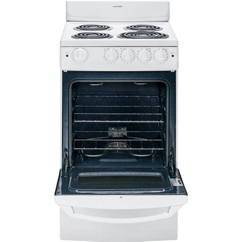 Hotpoint 20 In 4 Elements 2 4 Cu Ft Freestanding Electric Range White In The Single Oven