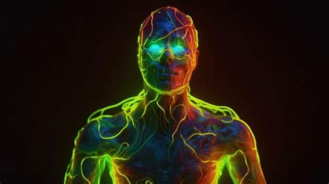 Premium Ai Image Neon Body Art Vibrant And Futuristic Collection Of