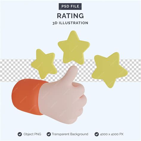 premium psd rating  illustration