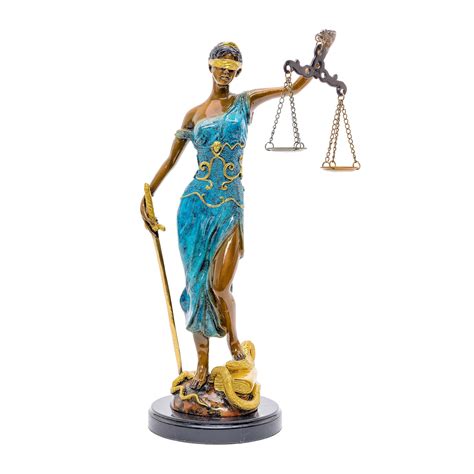 Bronze Lady of Justice Statue - Artistic Symbol of Fairness – Regis Galerie