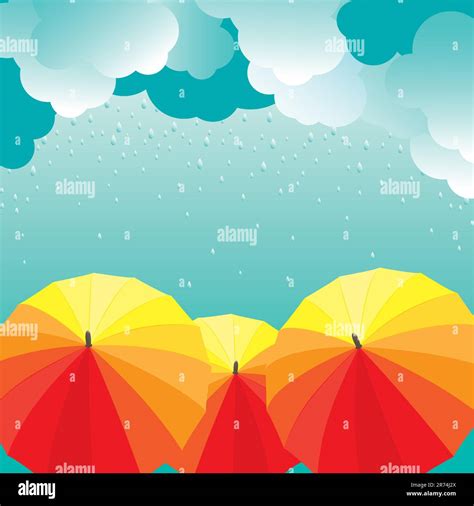 Umbrellas Vector Illustration Stock Vector Image And Art Alamy