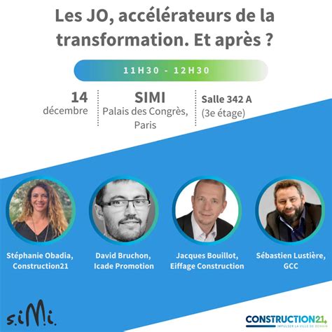 Ça se passe au SIMI Conférence Les JO accélérateurs de la