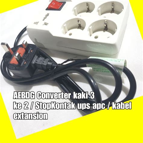 Jual AYABDG Stop Kontak Kaki 3 Tiga UPS APC Colokan Konverter Converter