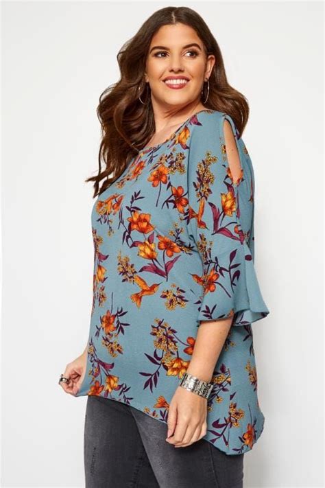 Plus Size Going Out Tops Party And Evening Tops Yours Clothing Chiffon Wrap Floral Chiffon