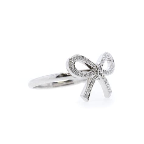 Tiffany & Co. Platinum & Diamond Bow Ring – Oliver Jewellery