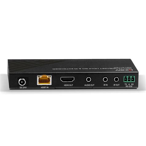 LINDY Récepteur Extender HDBaseT Cat 6 HDMI 4K60 IR RS 232 avec PoC