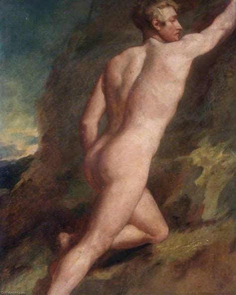 Paintings Reproductions Male Nude Study By William Etty