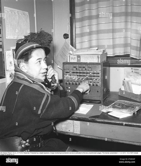 Male Switchboard Operator 130+ Old Cord Switchboard Operator Stock