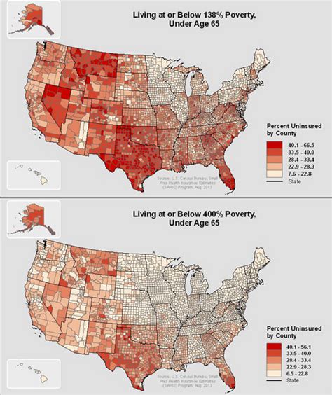 Map Americas Low Income Uninsured