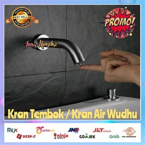 Jual Kran Tembok Keran Air Wudhu On Off Stainless Steel SUS 304 Di