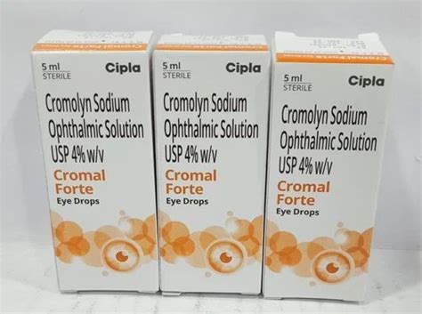 Cromal Forte Eye Drop Cromoglycate Sodium Ophthalmic Solution Cipla