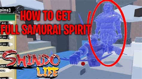 How to obtain samurai spirit shindo life