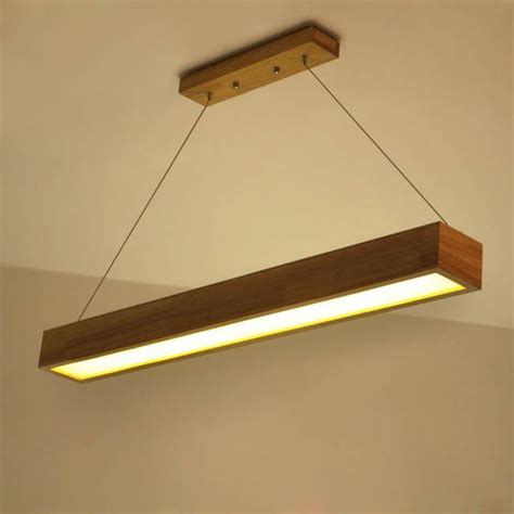 A1 nórdica colgante luces de lámpara de madera maciza bar simple de LED