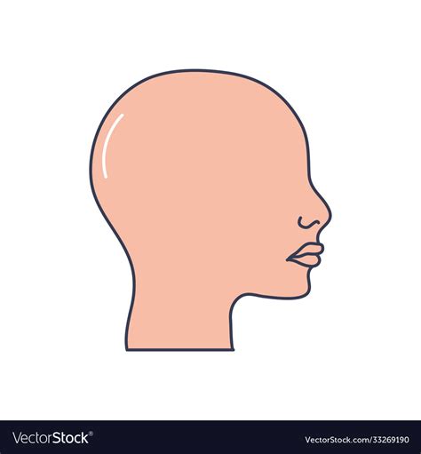 Human Body Concept Head Icon Line Fill Style Vector Image