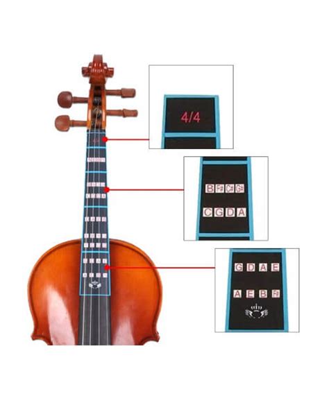 Violin Fingerboard Sticker Removable 4 4 Violin Finger Position Marker