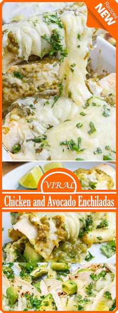 Chicken And Avocado Enchiladas Think Food