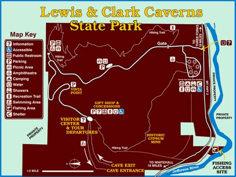 Lewis and Clark Caverns State Park Map - Lewis and Clark Caverns State ...