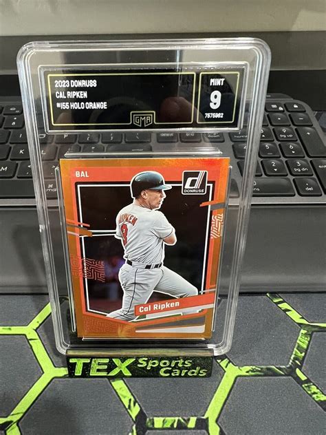 2023 Panini Donruss Cal Ripken Jr Holo Orange Parallel 155 Mint 9