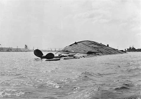 File:USS Oklahoma (BB-37) capsized at Pearl Harbor 1941.jpg