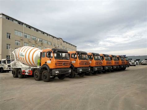 North Benz Beiben Cubic Meter Cbm Concrete Cement Mixer Truck For