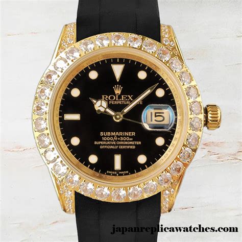 Japan Replicarolex Submariner Rolex Calibre Men S Black Tone