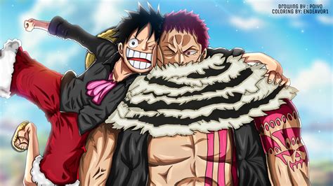 Luffy And Katakuri One Piece Luffy One Piece Manga One Piece Anime