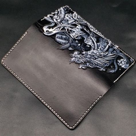 Skull Wallet Biker Wallet Wallet Men Clutch Wallet Card Wallet