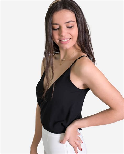 Venta Top Negro Mujer Sin Tirantes En Stock