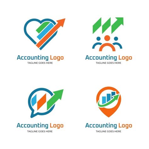 Free Simple Flat Accounting Services Logo template