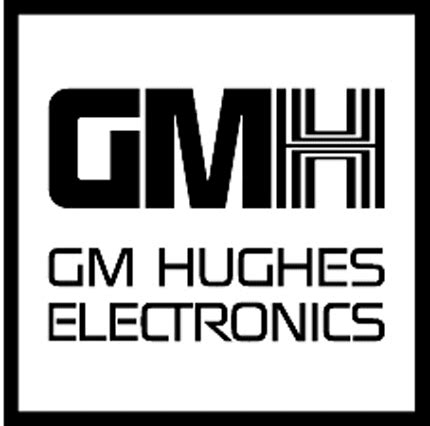 gm hughes electronics graphic logo decal customized