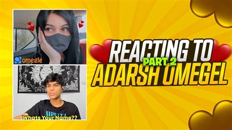 🇵🇰 Pakistani Girl Reacting On Adarshuc 🇮🇳 Funny Omegle 😂😂 Part 2