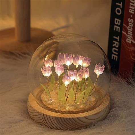 Amazon Bestalice Diy Tulip Night Light Handmade Tulip Flower Lamp