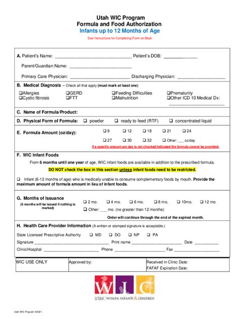 Fillable Online Formula And Food Authorization Form Paperzz Fax