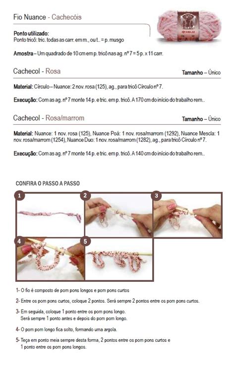 Receita De Cachecol Fio Nuance Circulo Armarinho S O Jos